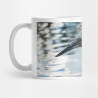 headshot of a Great Blue Heron Mug